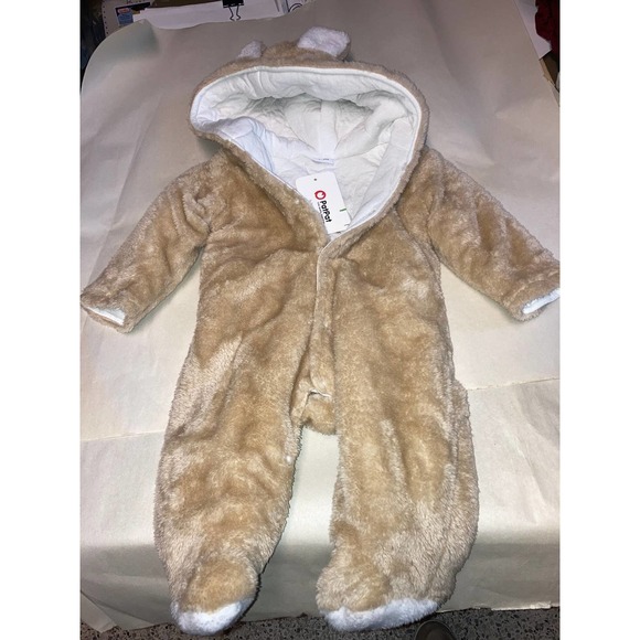 Baby Cold Weather Jumpsuit with Bear Ears Hood. 0-3month - Picture 4 of 9